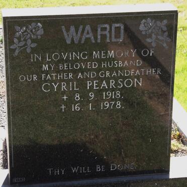 WARD Cyril Pearson 1918-1978