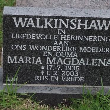 WALKINSHAW Maria Magdalena 1935-2003