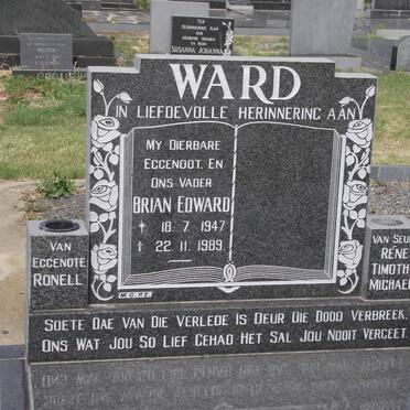WARD Brian Edward 1947-1989