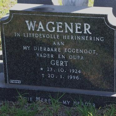 WAGENER Gert Johannes 1924-1996