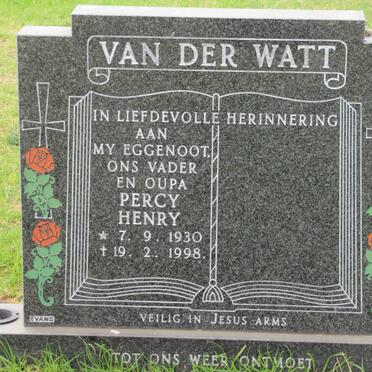 WATT Percy Henry, van der 1930-1998