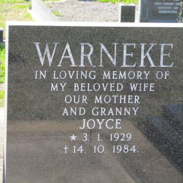 WARNEKE Joyce 1929-1984