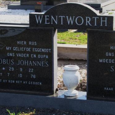 WENTWORTH Jacobus Johannes 1922-1976 &amp; Susan