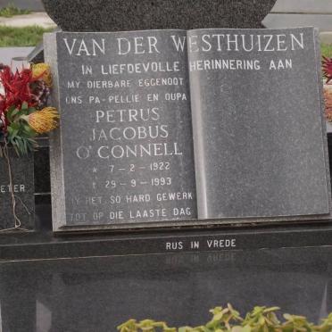WESTHUIZEN Petrus Jacobus O'Connell, van der 1922-1993
