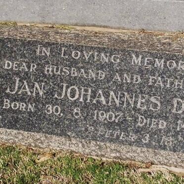 WET Jan Johannes, de 1907-1964