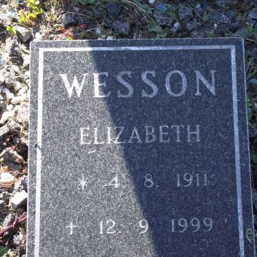 WESSON Elizabeth 1911-1999
