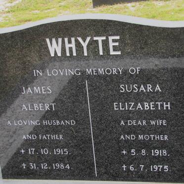 WHYTE James Albert 1915-1984 &amp; Susara Elizabeth 1918-1975
