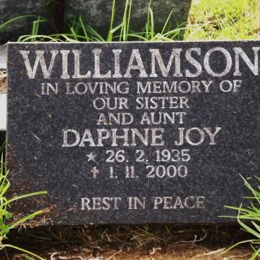 WILLIAMSON Daphne Joy 1935-2000