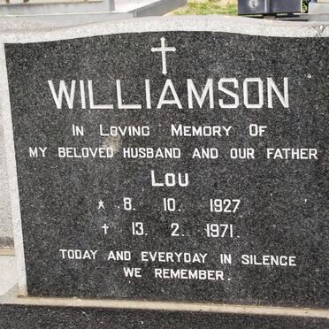 WILLIAMSON Lou 1927-1971