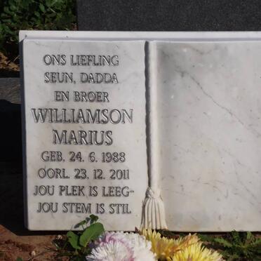 WILLIAMSON Marius 1988-2011