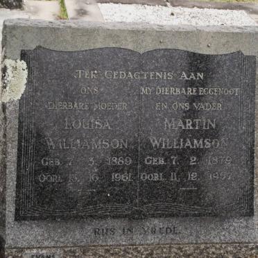 WILLIAMSON Martin 1879-1957 &amp; Louisa 1889-1961