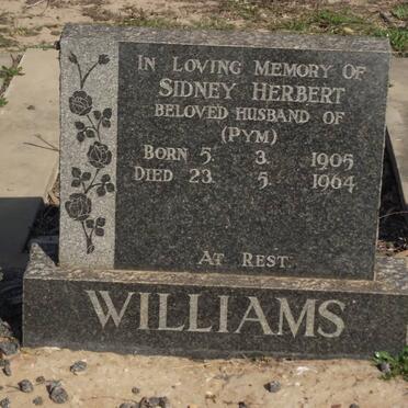 WILLIAMS Sidney Herbert 1905-1964