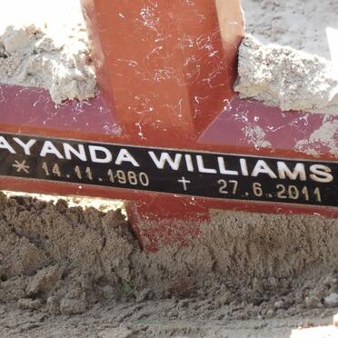 WILLIAMS Ayanda 1980-2011