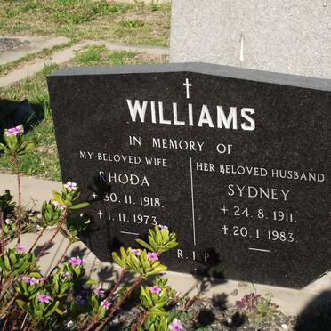 WILLIAMS Sydney 1911-1983 &amp; Rhoda 1918-1973