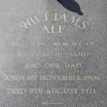 WILLIAMS Alf F. 1900-1971