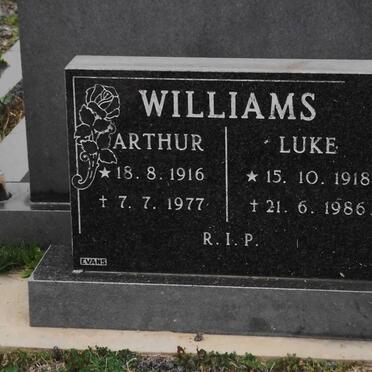 WILLIAMS Arthur 1916-1977 :: WILLIAMS Luke 1918-1986