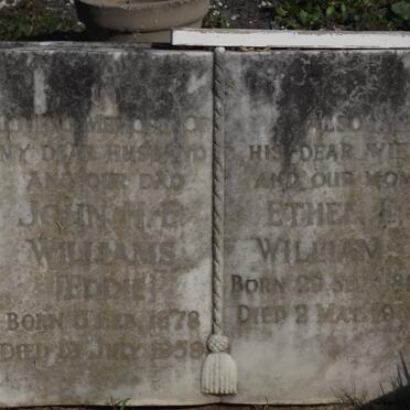WILLIAMS John H.E. 1878-1959 &amp; Ethel E. 1890-1961
