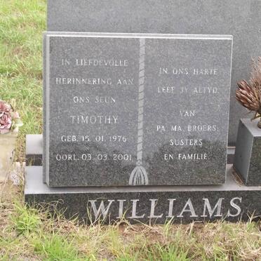 WILLIAMS Timothy 1976-2001