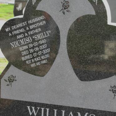 WILLIAMS Ndumiso 1940-2007