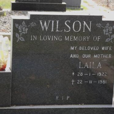 WILSON Laila 1922-1981