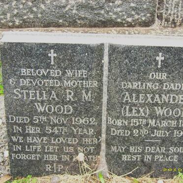 WOOD Stella R.M. -1962 &amp; Alexander 1897-1964