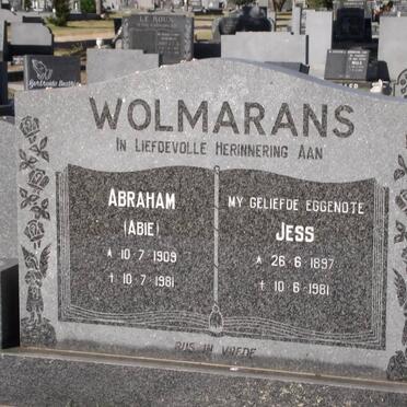 WOLMARANS Abraham P.M. 1909-1981 &amp; E.J. 1897-1981