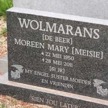 WOLMARANS Moreen Mary nee DE BEER 1950-2011