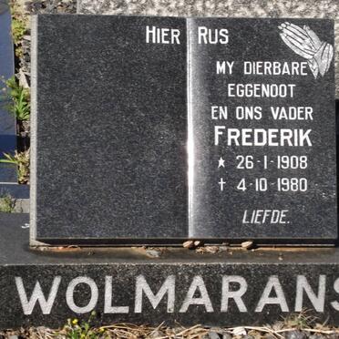 WOLMARANS Frederik 1908-1980