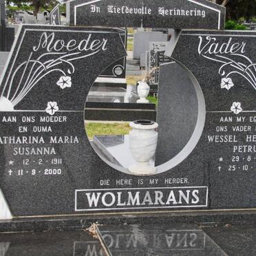 WOLMARANS Wessel Hermanus Petrus 1910-1987 &amp; Catharina Maria Susanna 1911-2000