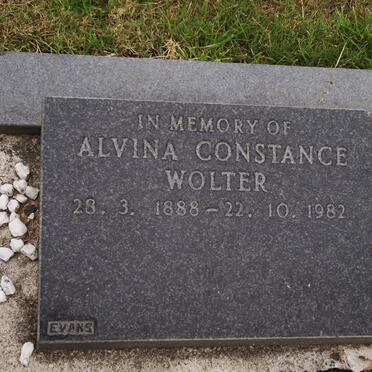 WOLTER Alvina Constance 1888-1982