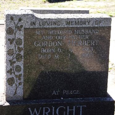 WRIGHT Gordon Herbert 1913-1965
