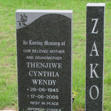 ZAKO Thenjiwe Cynthia Wendy 1945-2005