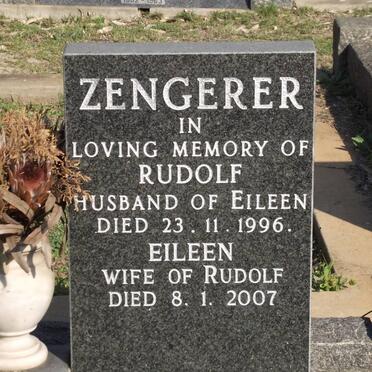 ZENGERER Rudolf -1996 &amp; Eileen -2007