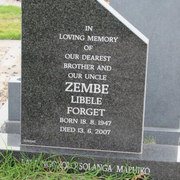 ZEMBE Libele Forget 1947-2007