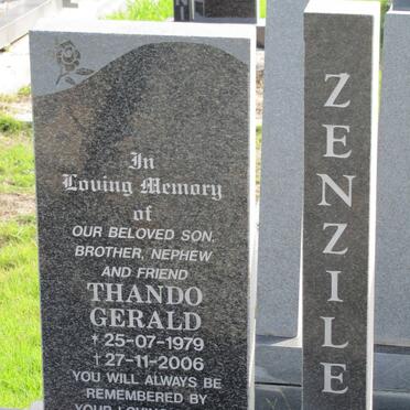 ZENZILE Thando Gerald 1979-2006