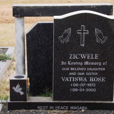 ZICWELE Vatiswa Rose 1972-2002