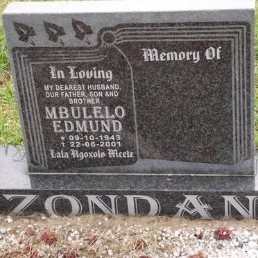 ZONDANI Mbulelo Edmind 1943-2001