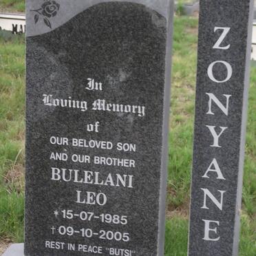 ZONYANE Bulelani Leo 1985-2005