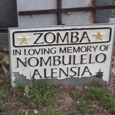 ZOMBA Nombulelo Alensia 1973-2003