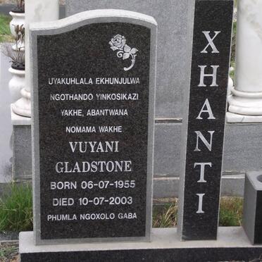 XHANTI Vuyani Gladstone 1955-2003