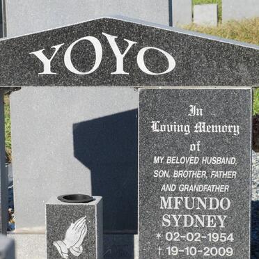 YOYO Mfundo Sydney 1954-2009