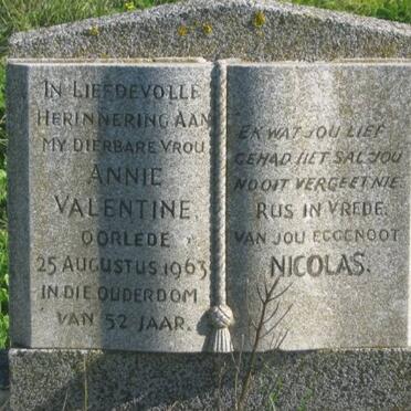 VALENTINE Annie -1963