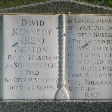 BEATON David Kennedy 1923-1967