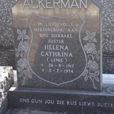ACKERMAN Helena Cathrina 1917-1974