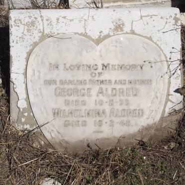 ALDRED George -1933 &amp; Wilhelmina -1948