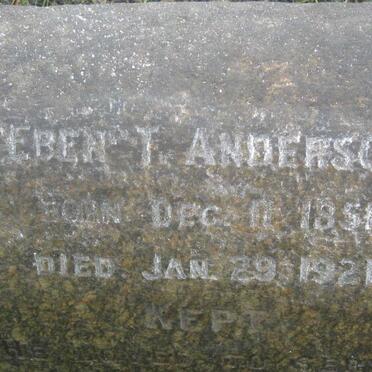ANDERSON Eben T. 1851-1921