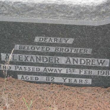 ANDREW Alexander -1987