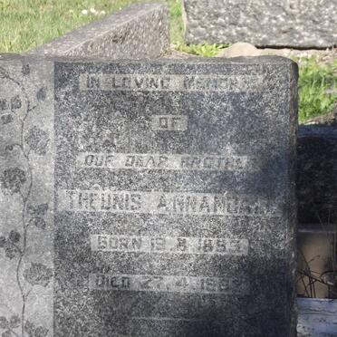 ANNANDALE Theunis 1853-1962