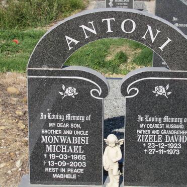 ANTONI Monwabisi Michael 1965-2003 :: ANTONI Zizele David 1923-1973