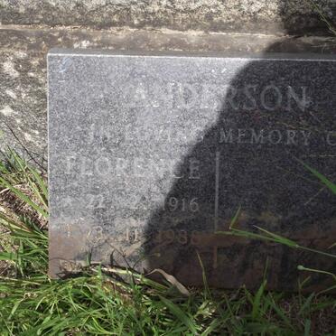 ANDERSON Florence 1916-1988